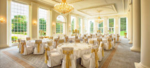 Orangery Wedding Set Up Rushton Hall