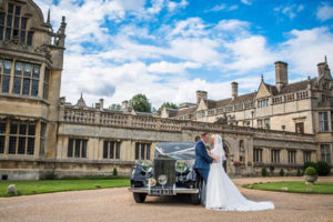 Wedding couple Rushton Hall