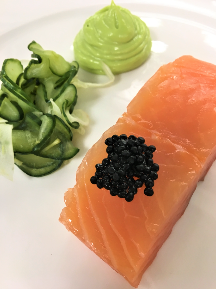Salmon & Caviar Wedding Starter Rushton Hall